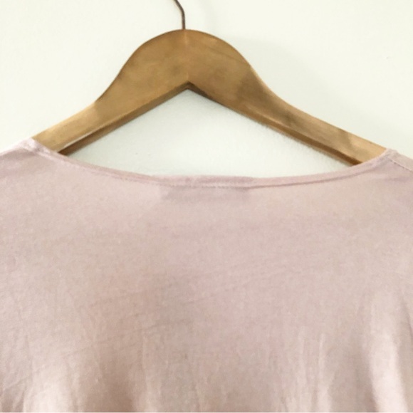 Brit & Bri Pink Wrapped Crop Top Plunge Neck Women’s Size Small - Picture 9 of 9